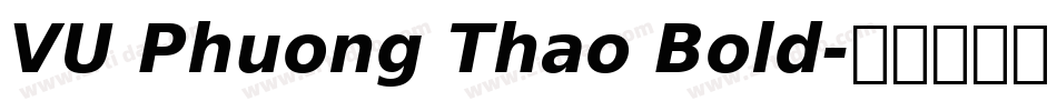VU Phuong Thao Bold字体转换